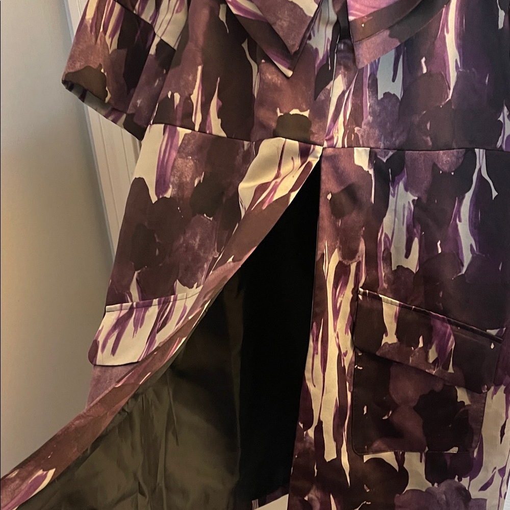 Simply Vera Vera Wang Abstract Purple and Black Tunic - Picture 12 of 14